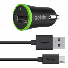 Cargador Usb Belkin Para Carro De 2.1a Con Cable Micro Usb