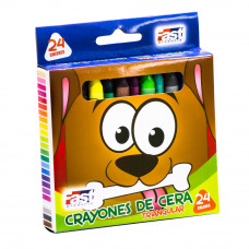 Crayon De Cera Fast T124 Triangular 24 Col. Regular