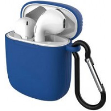 Audifono Blanco Argom Bluetooth Skeipods E50 Case Azul Arg-Hs-5050bl