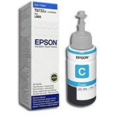 Epson Botella De Tinta Cyan 70ml Refil Para Impresora L800 T6732