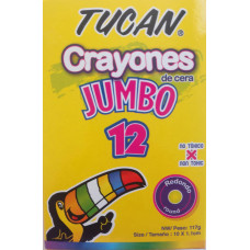 Crayón De Cera Tucán Jumbo 12 Colores