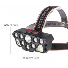 Linterna de 9 LED para la cabeza