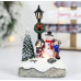 Adorno navideño de Frosty con farol y Luz LED