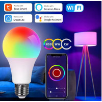 Foco LED Inteligente Wi-Fi RGB+W multicolor de 10 W (800 lúmenes)